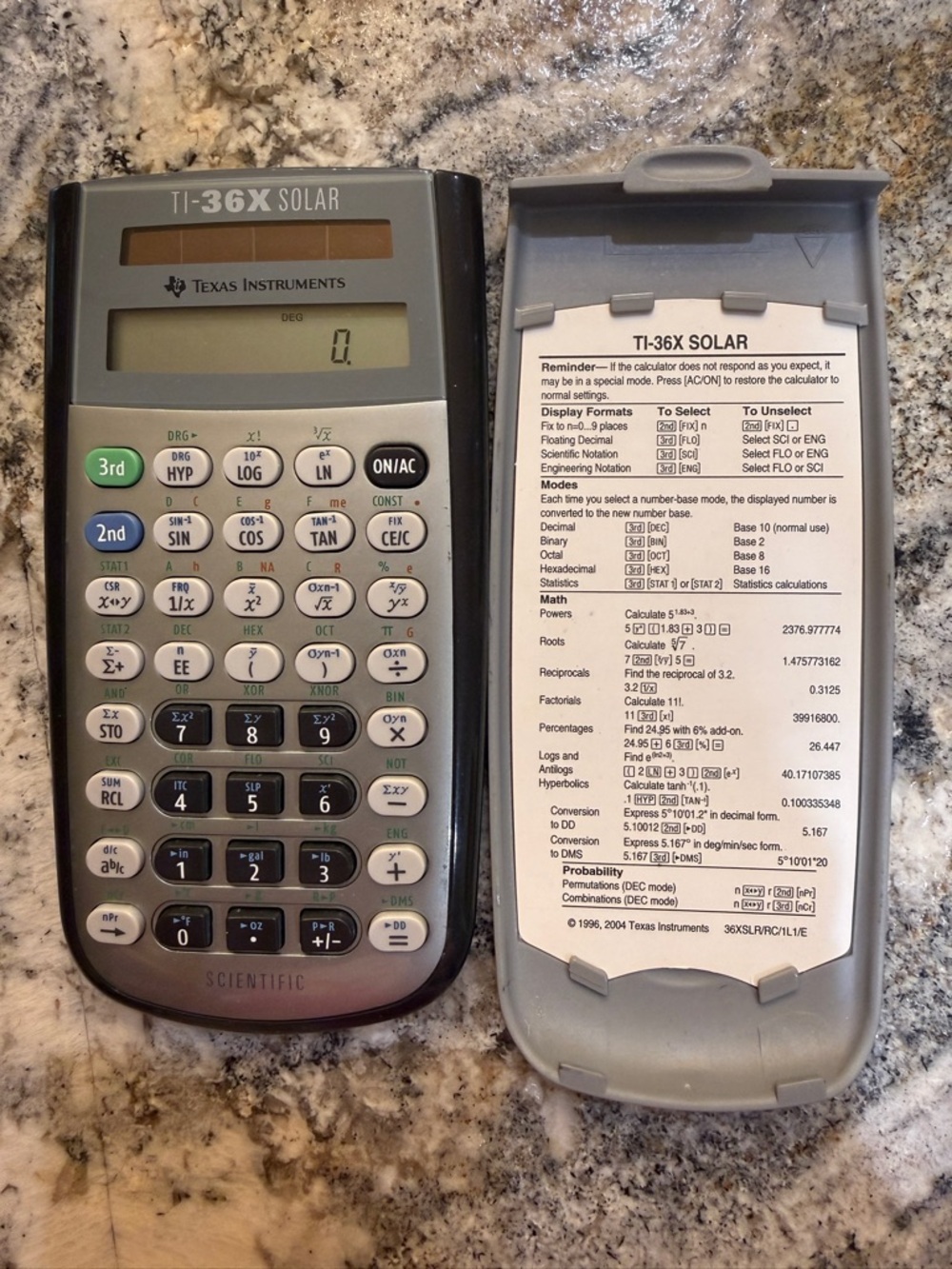 Texas Instruments TI-36X Scientific Calculator - Gray and Black